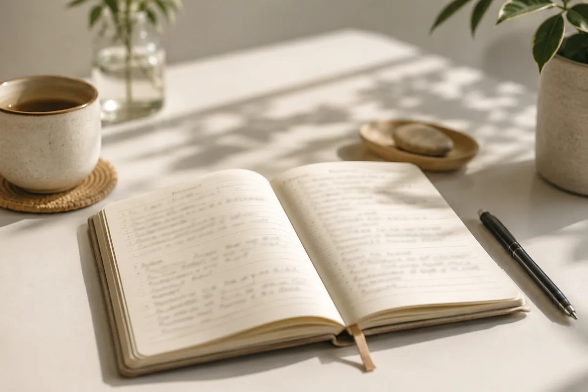 Mood and spiritual journaling practice