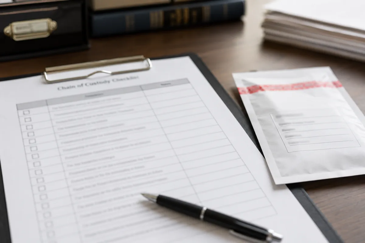Chain of custody paternity notes