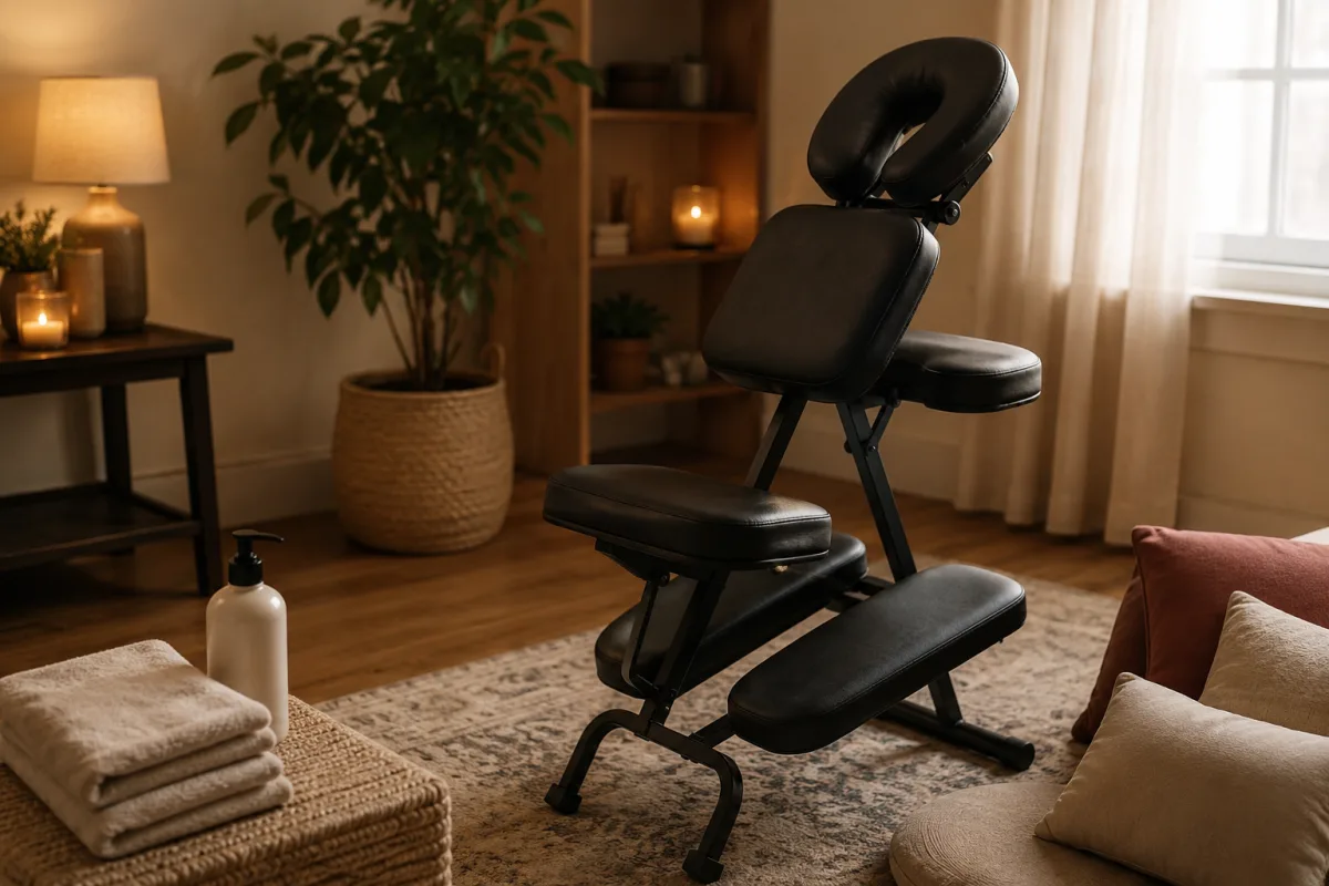 Gentle pregnancy back massage setup