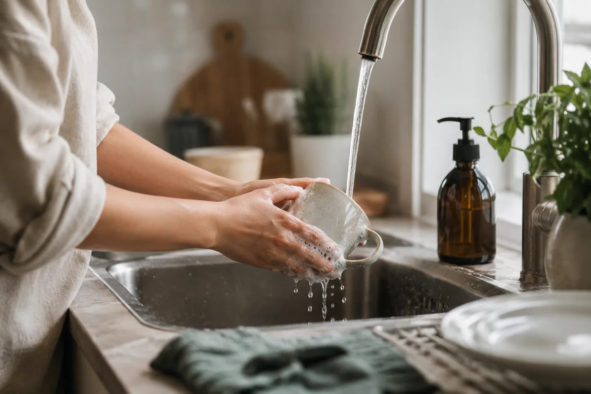 Mindful dish washing
