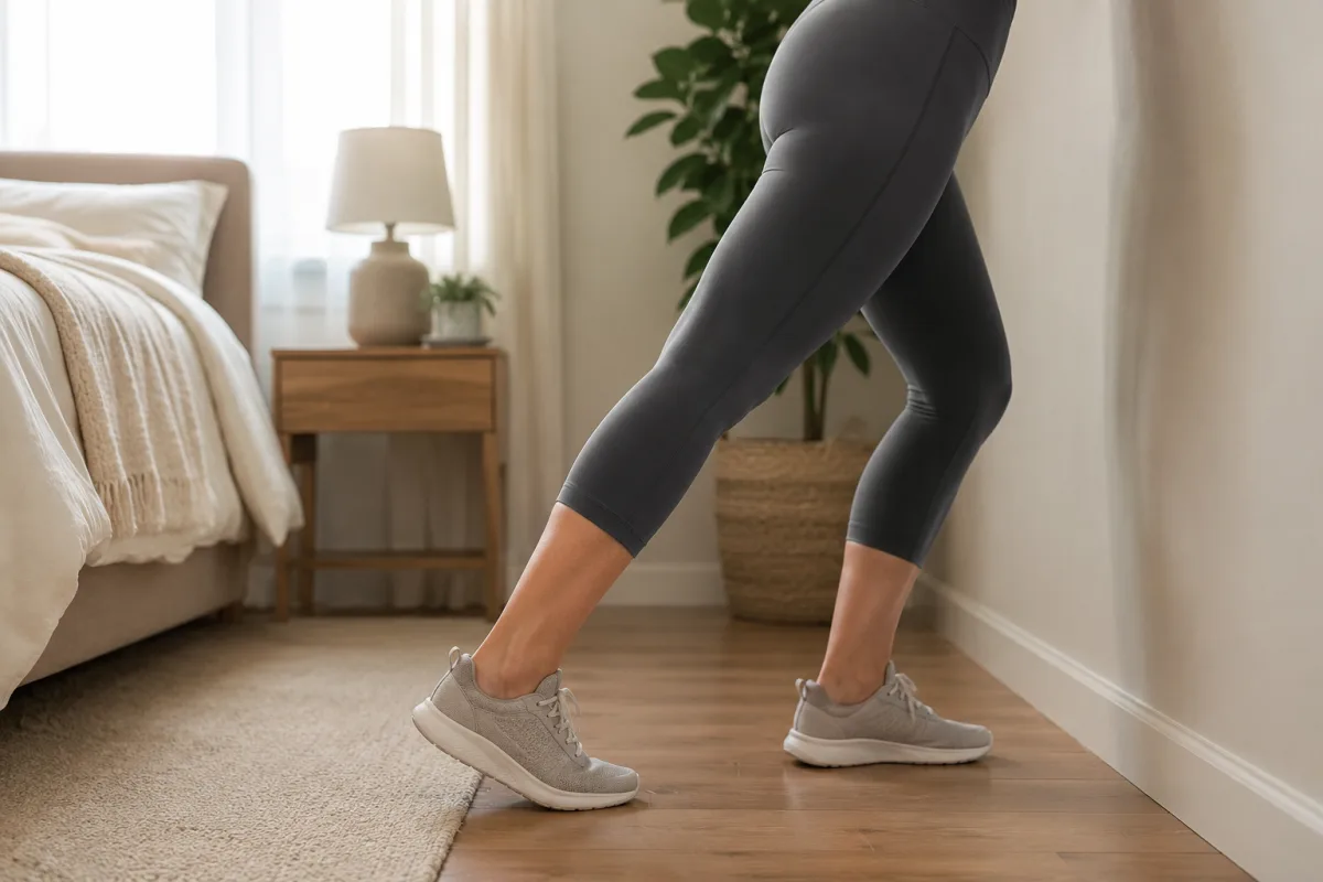 Pregnancy calf stretch before bed