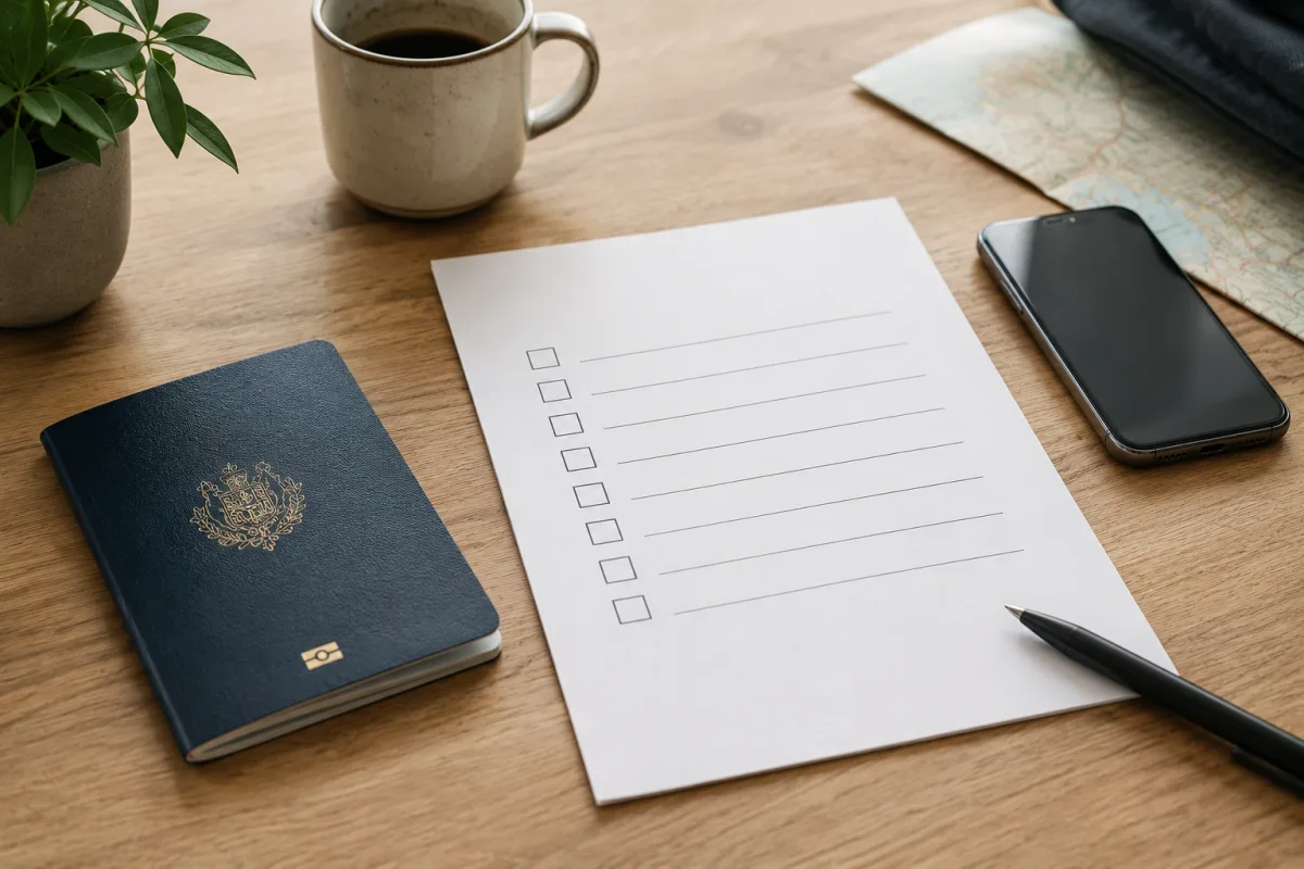 Travel insurance risk checklist