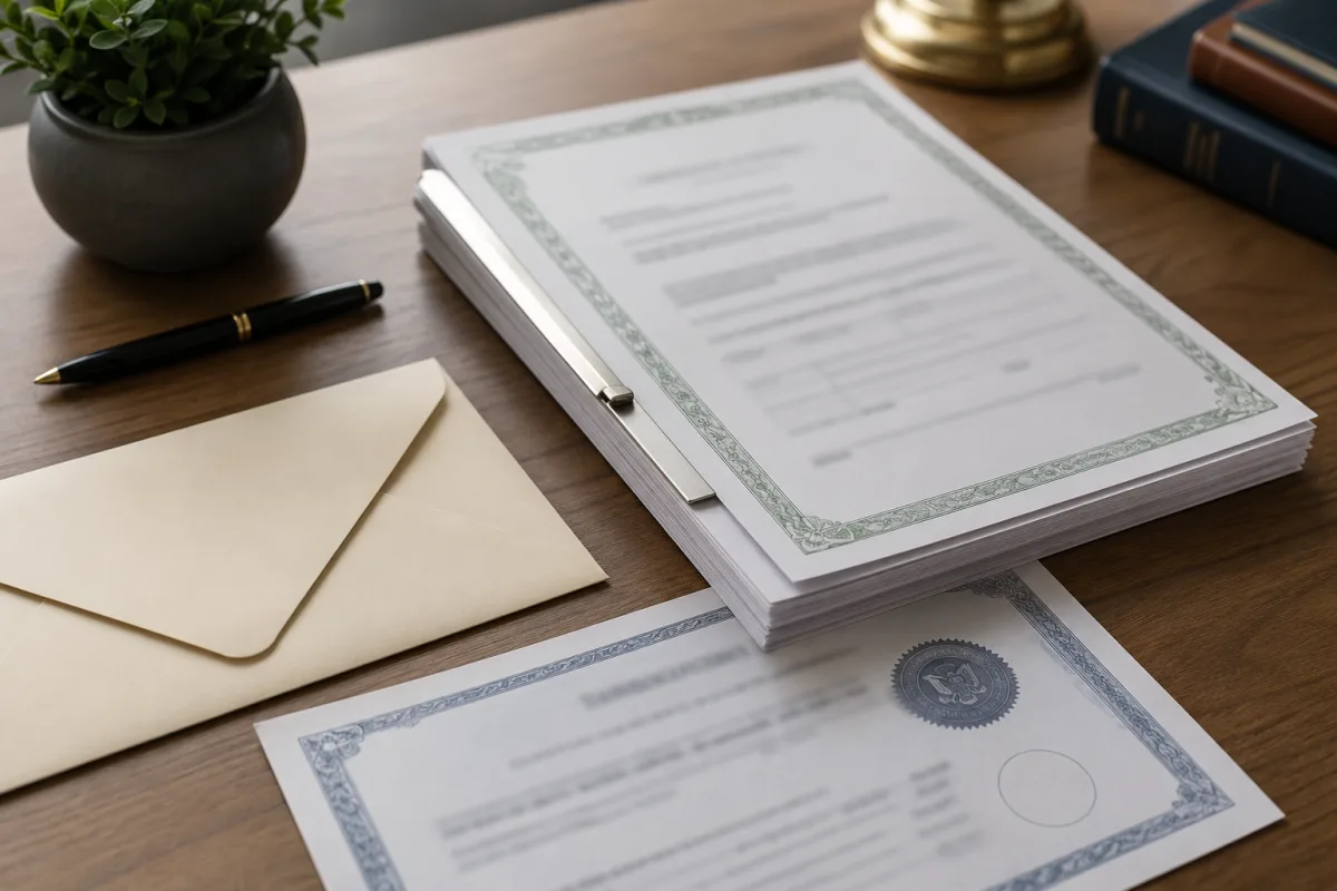 Treasury bond form preparation