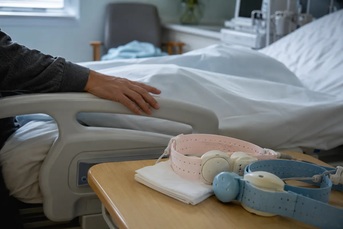 Calm emotional support during monitored labor