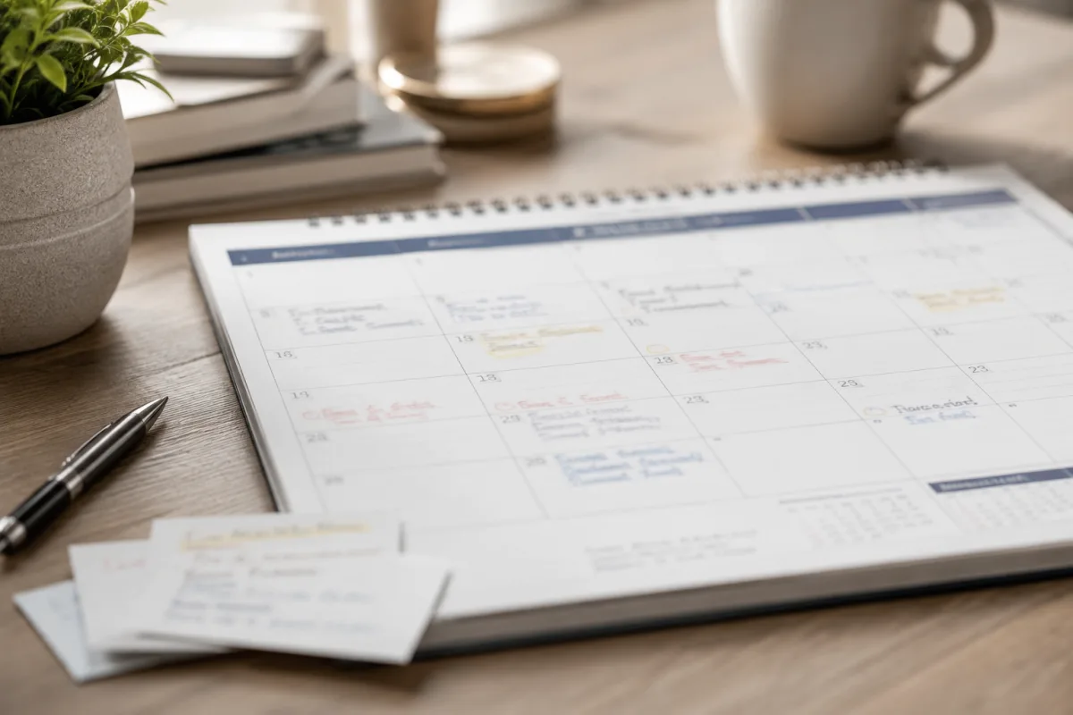 Credit dispute timeline calendar