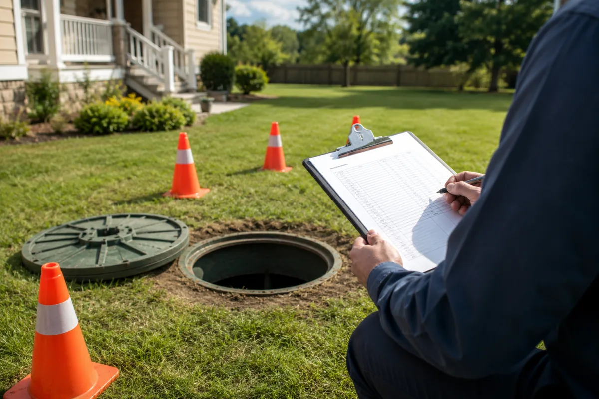 Septic tank inspection planning