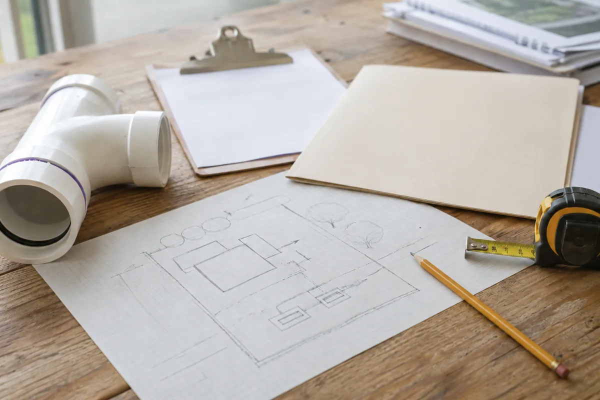 Septic repair options diagram materials