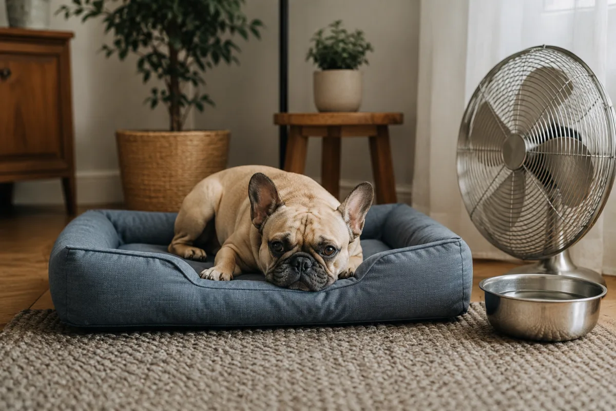Cool home setup for rescued French Bulldog