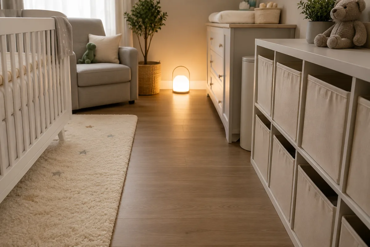 small nursery night path