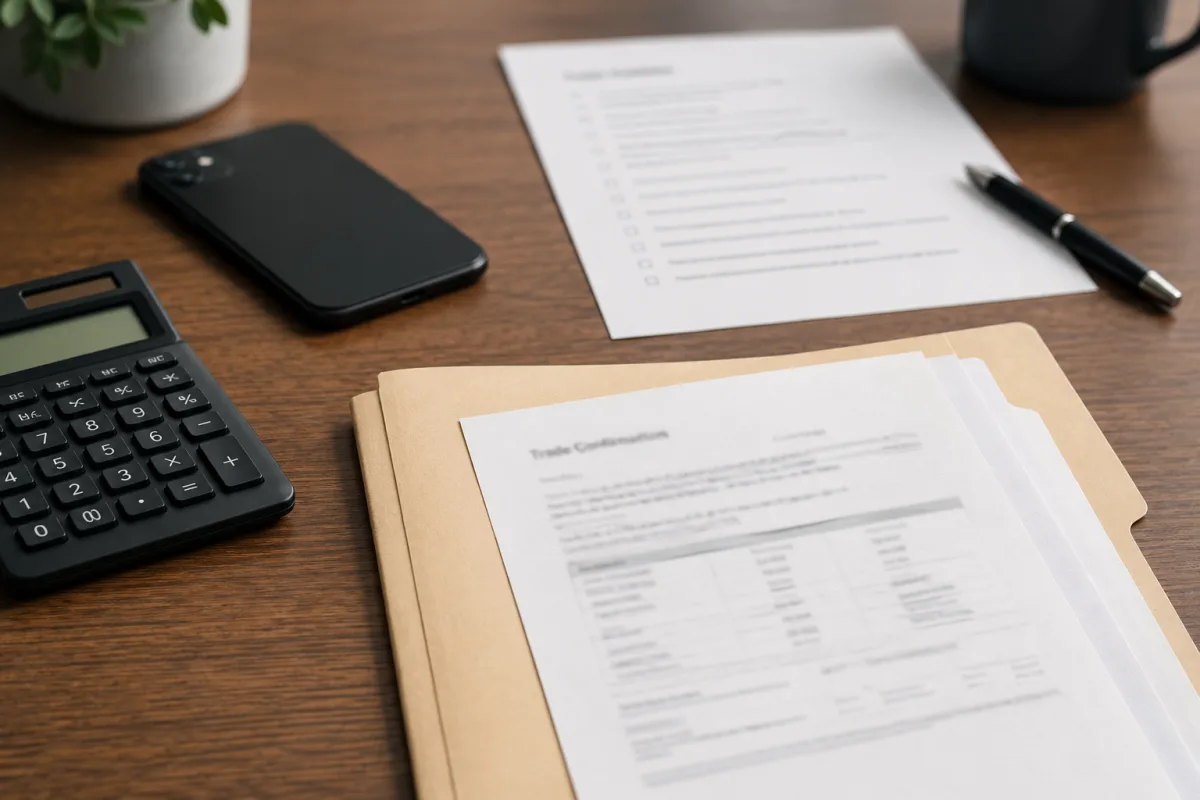 Brokerage checklist for selling a T-Bill
