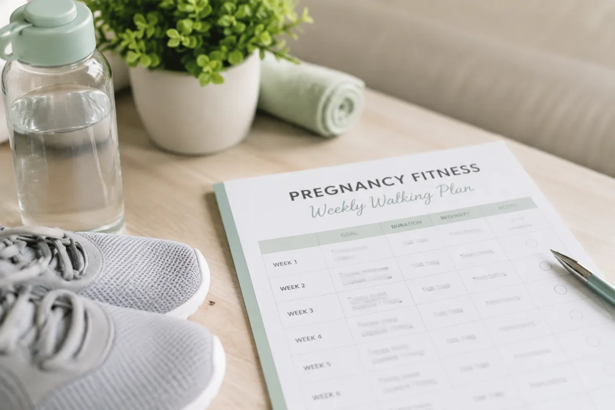 Pregnancy walking fitness plan