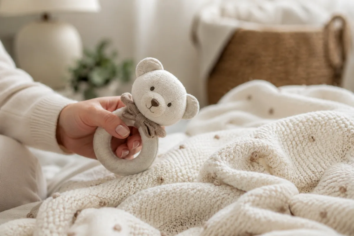 Gentle newborn sensory play