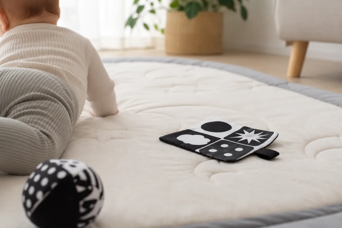 Newborn tummy time stimulation