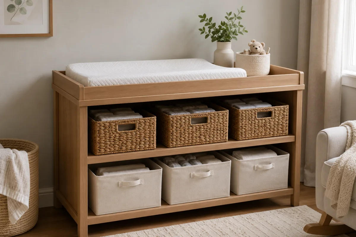safe changing table supplies