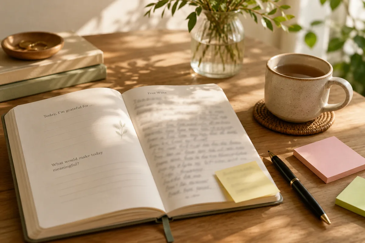 Journaling prompts for automatic thoughts