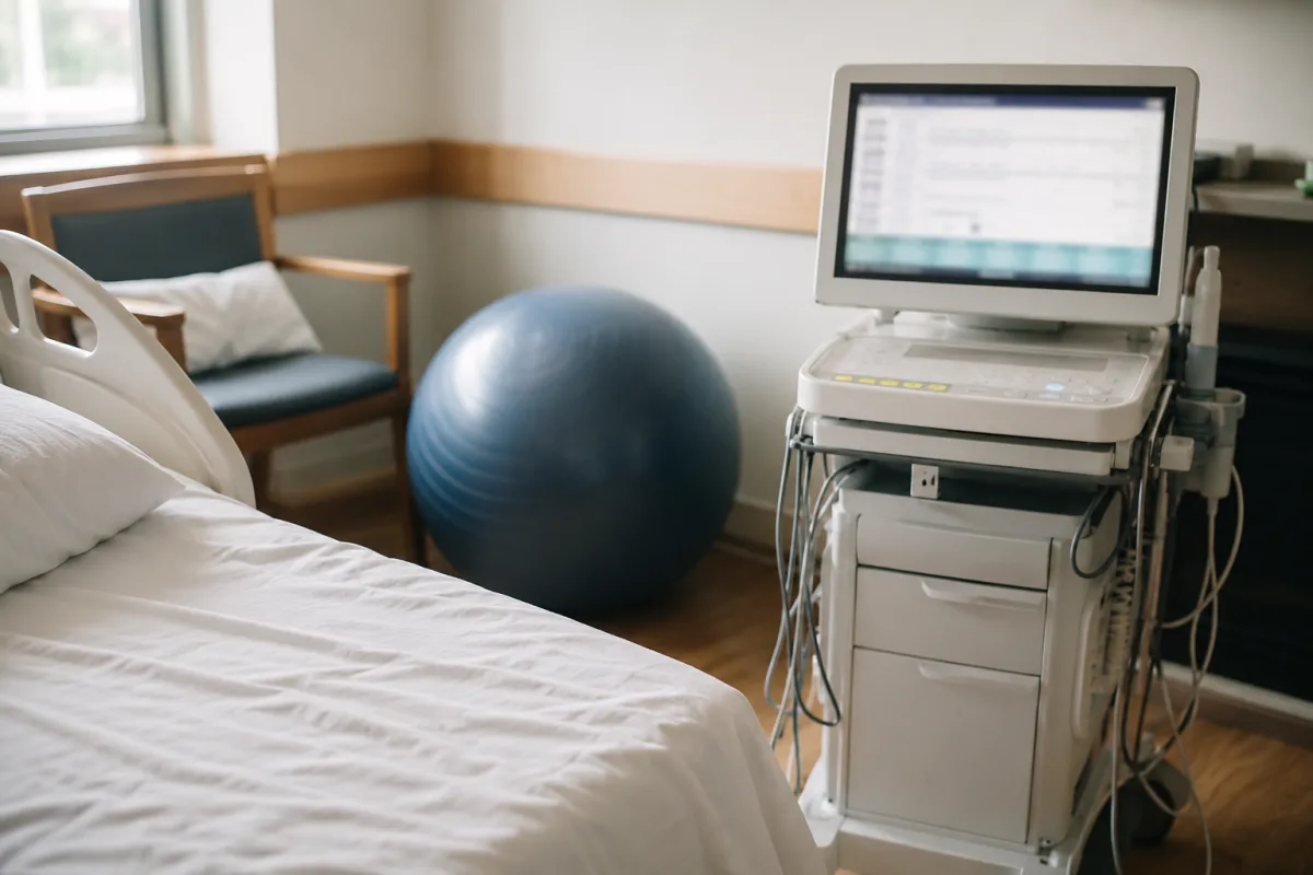 Labor room fetal monitoring equipment