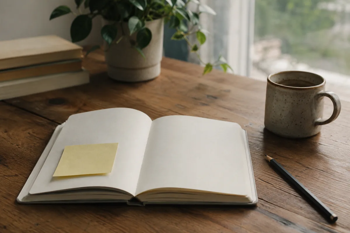 Journal page with need statement prompt