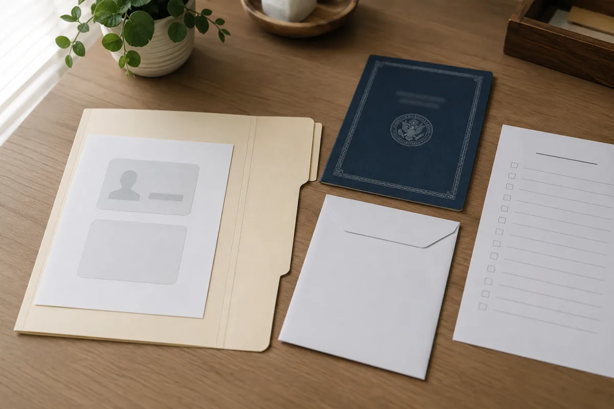 Documents gathered for unclaimed property claim