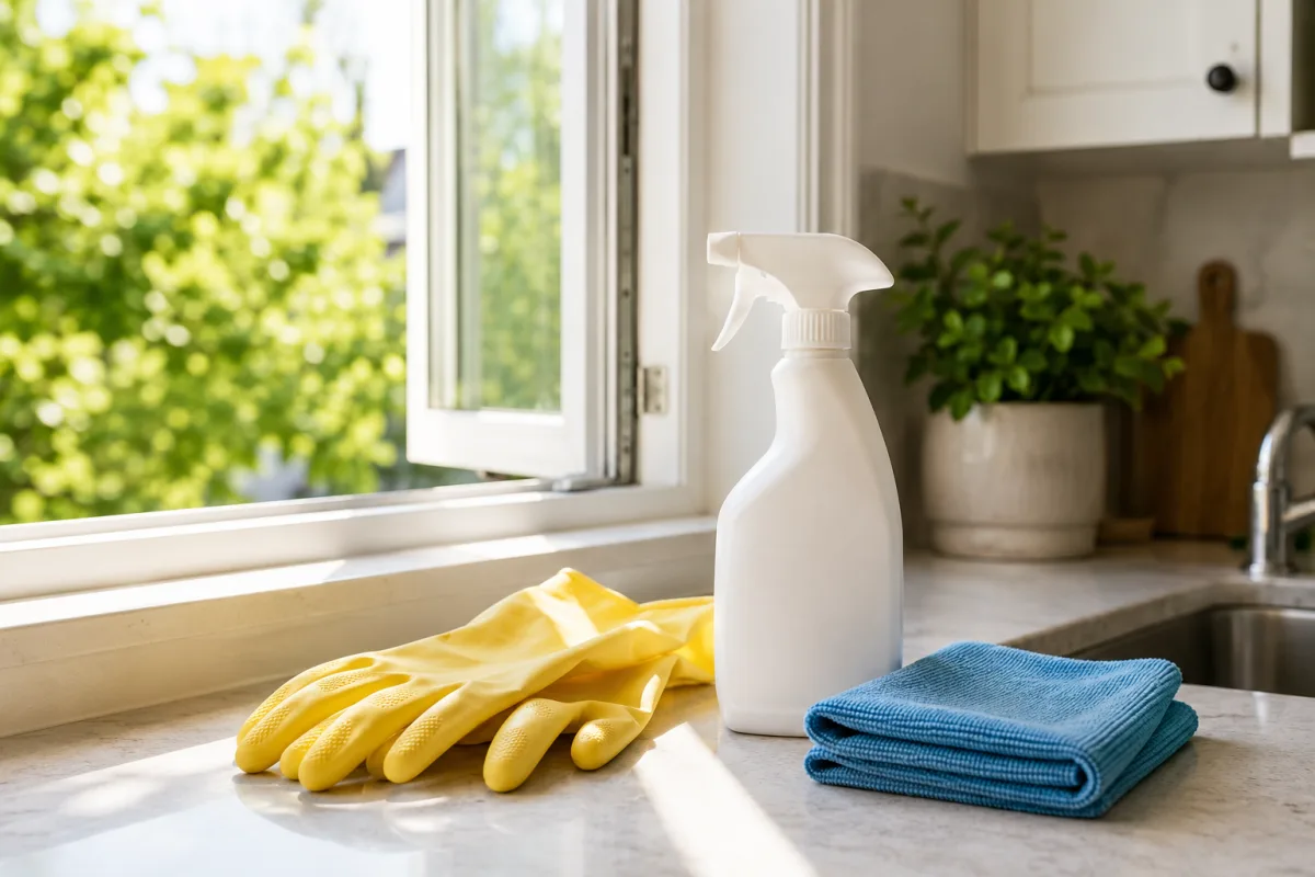 Ventilated cleaning setup during pregnancy
