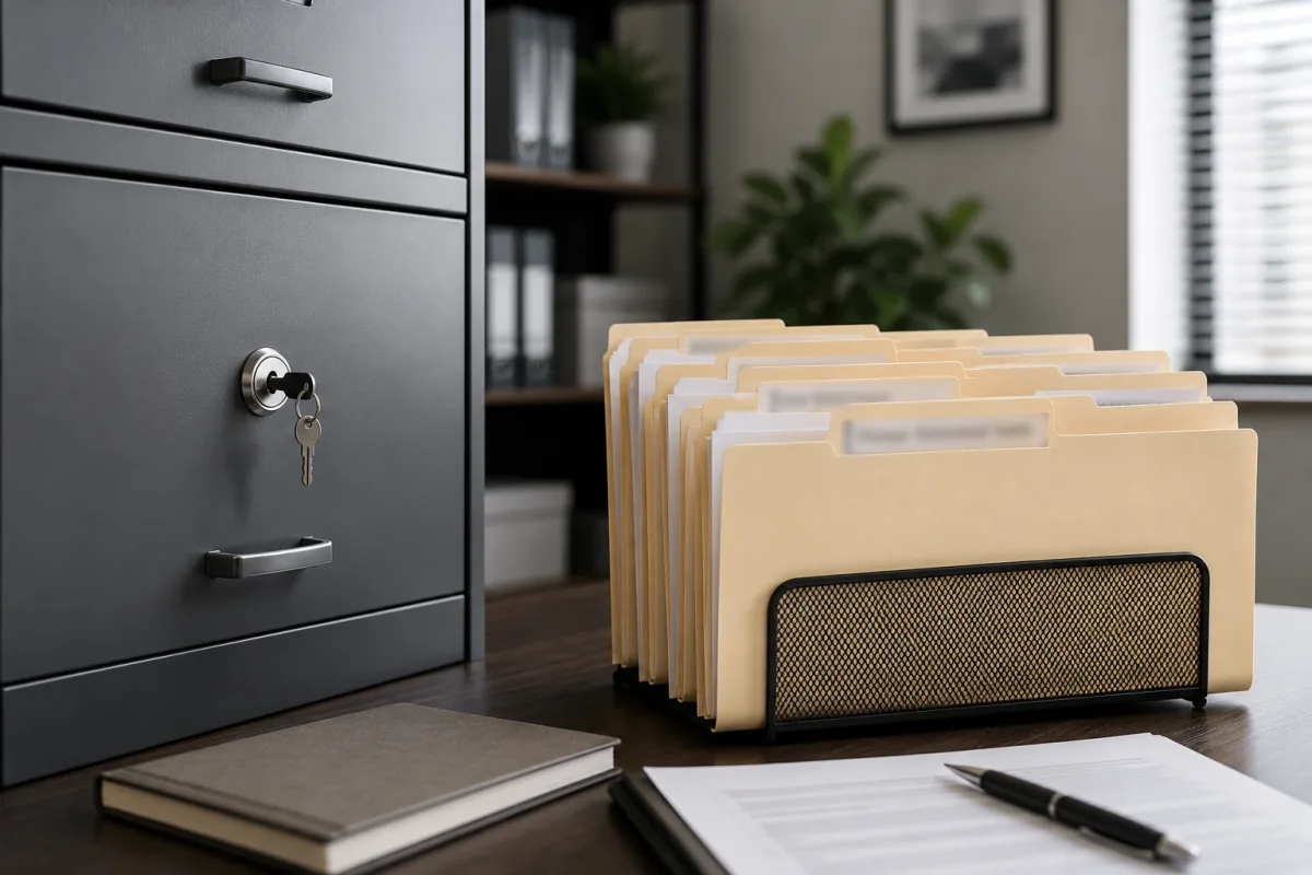 Secure rental application files
