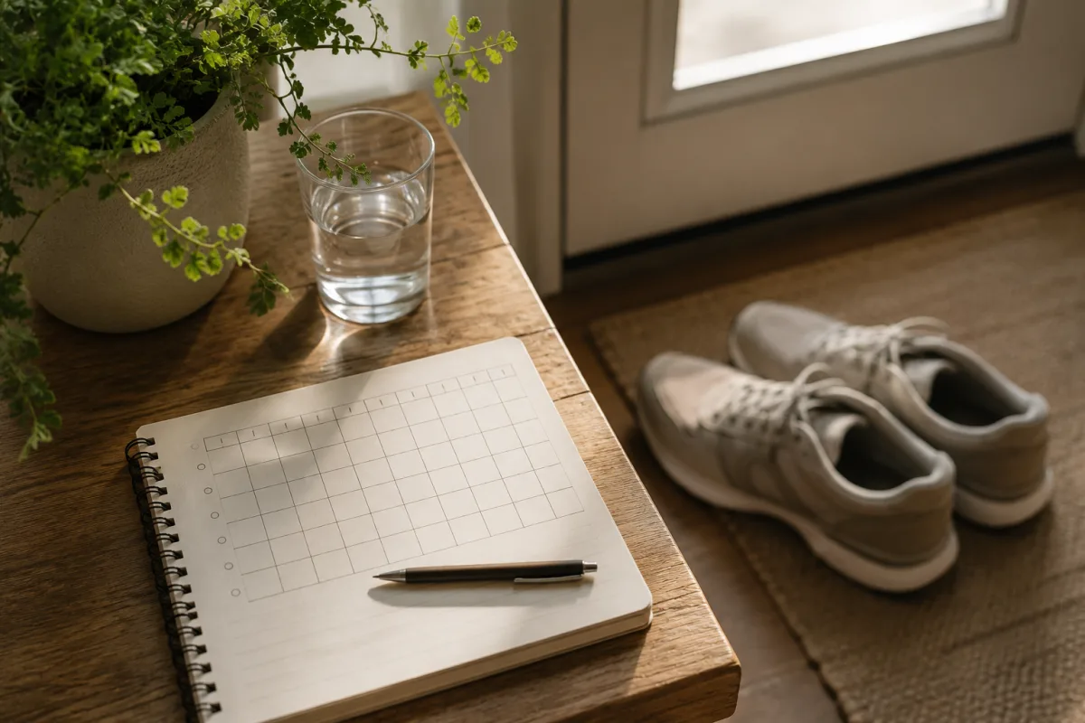Micro-flow mood tracking notebook