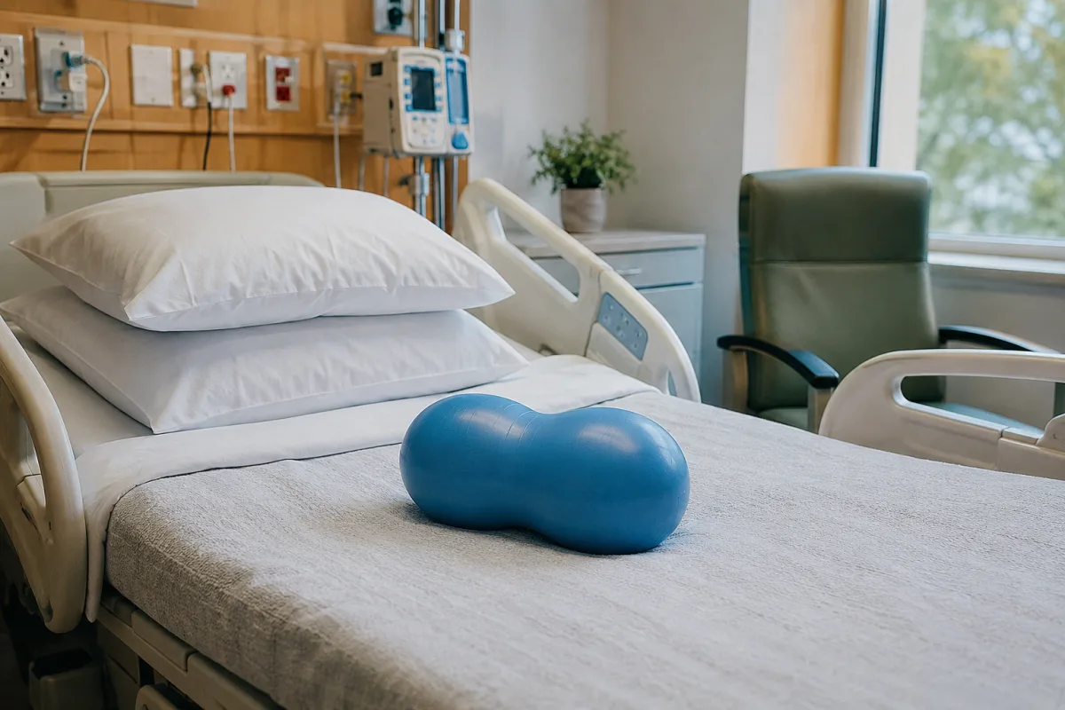 Side-lying labor position with epidural support