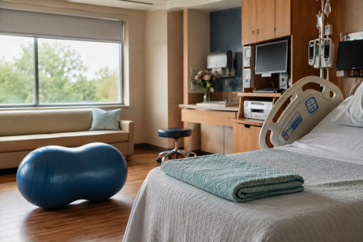 Peanut ball for epidural labor movement