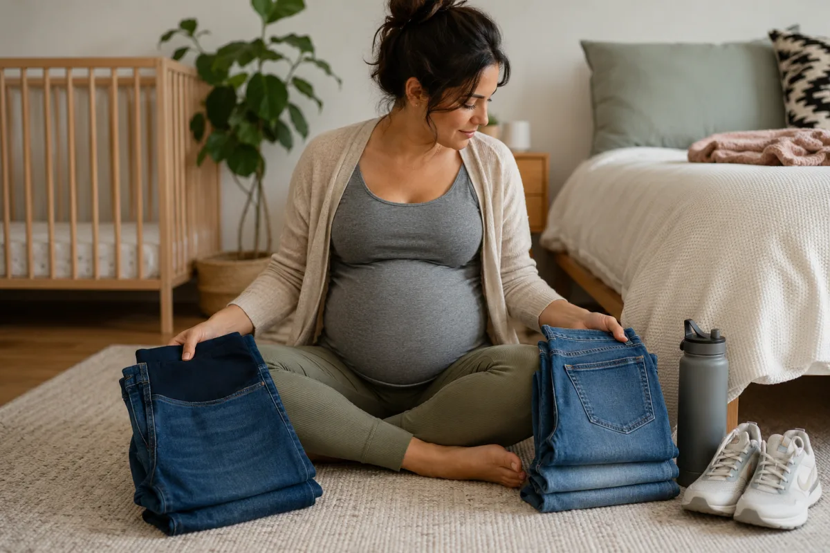 Comfort check for jeans during pregnancy
