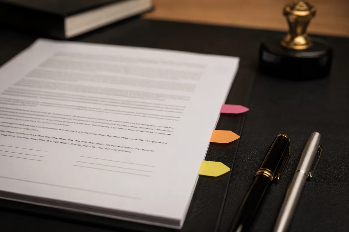 Witness signature setup for legal document