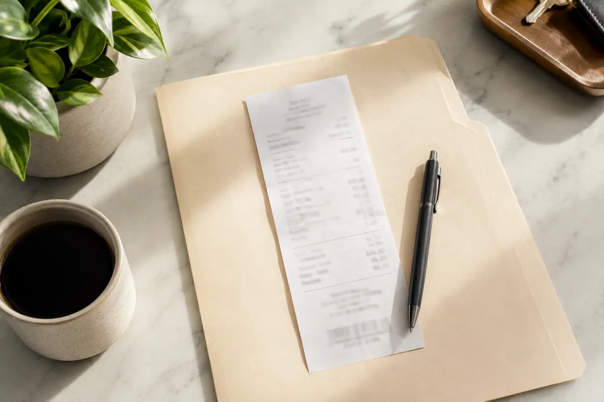 Travel health insurance claim documents