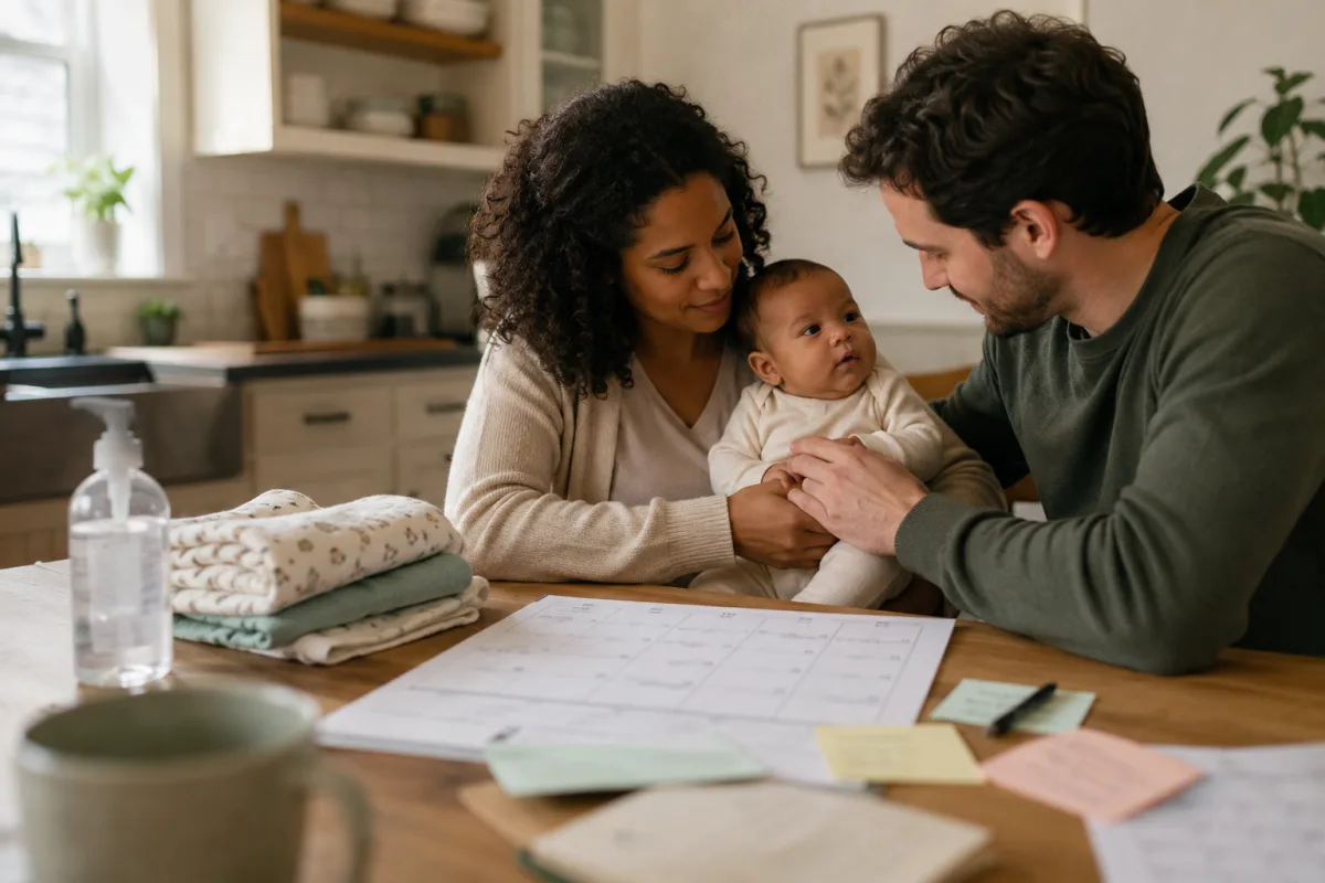 Family planning newborn visit around chemotherapy schedule