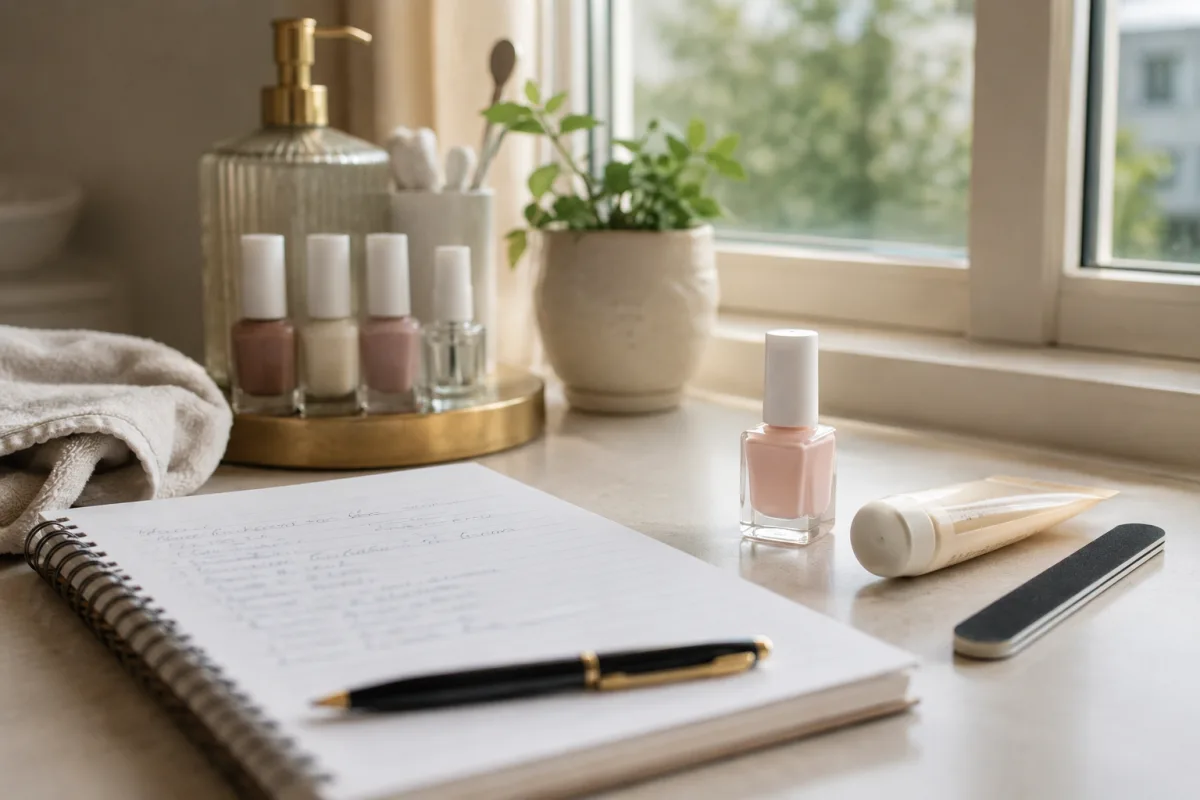 Pregnancy nail appointment checklist and low odor polish