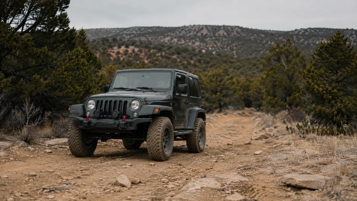 Beginner Jeep trail at Texas off-road park