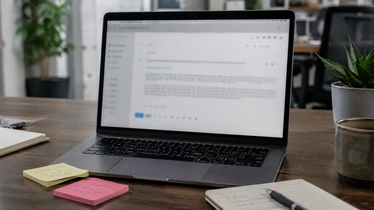 Professional email structure planning