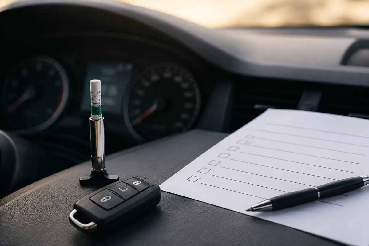 Lease mileage and wear inspection