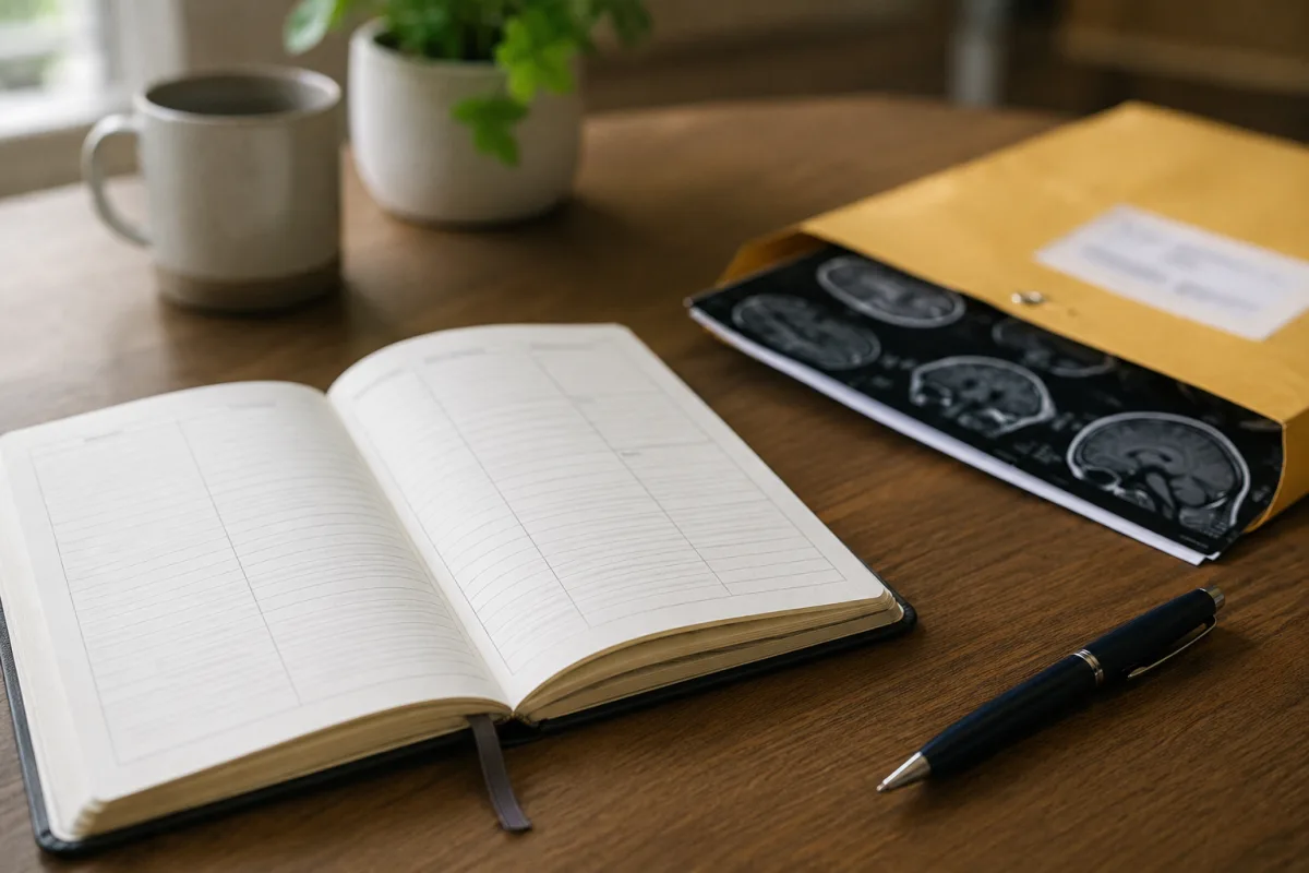 Temporal lobe symptom notebook