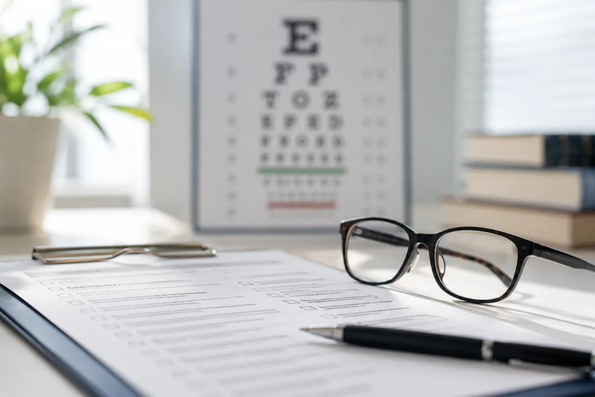 Neurological symptom checklist for vision and speech changes