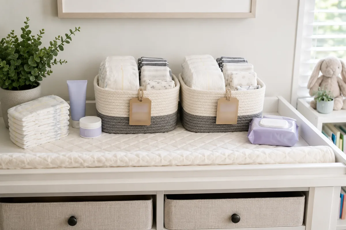 Twin diaper station