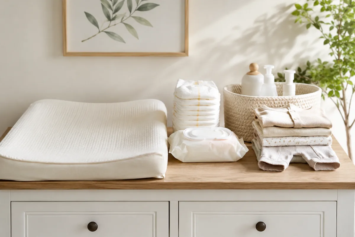 New dad diaper station