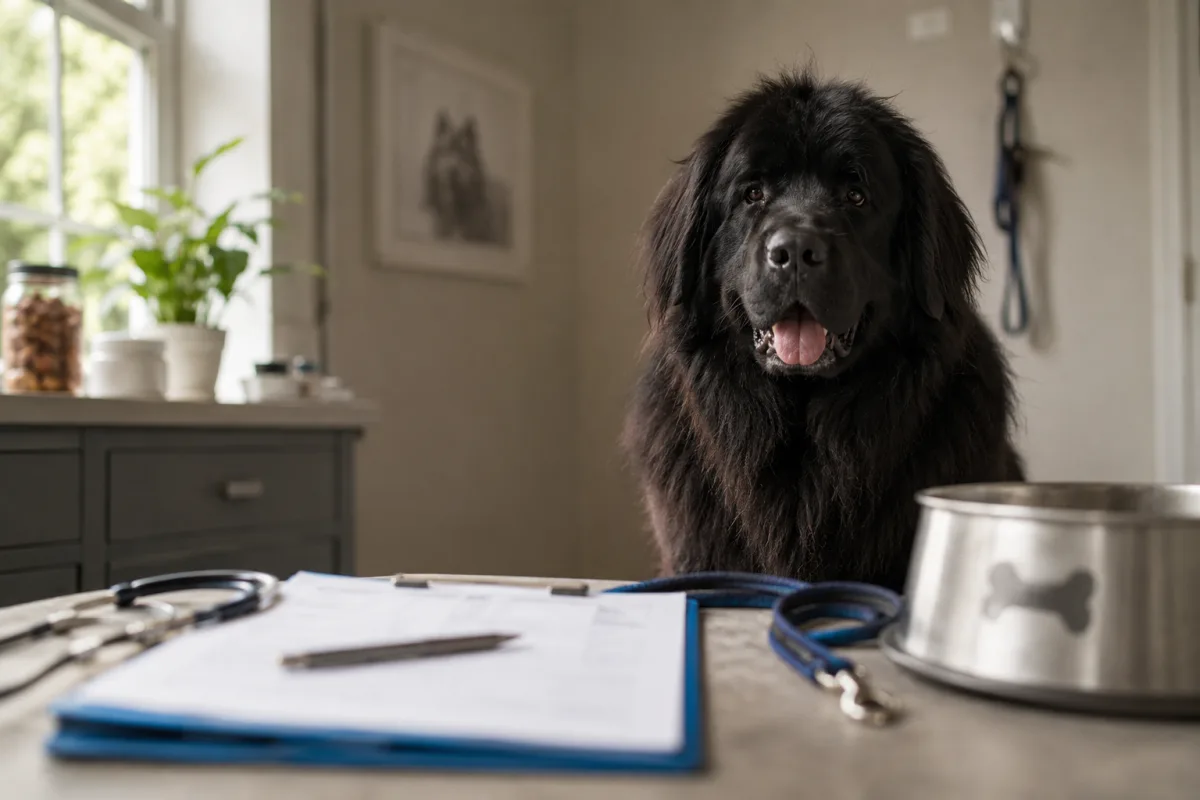Newfoundland breeder health records and puppy planning notes