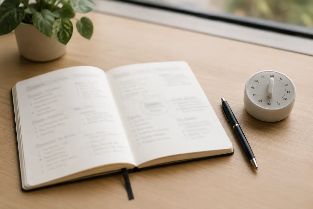 Focus cue planning note