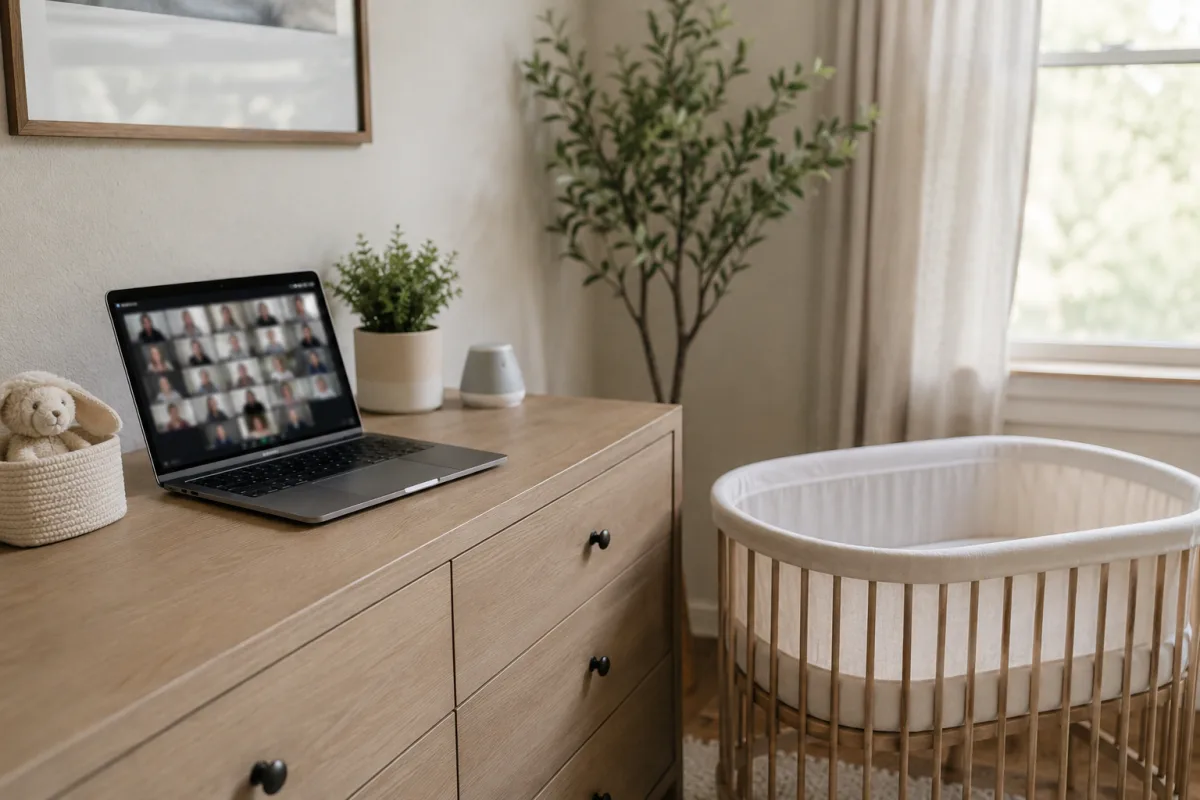 New parent safe sleep class setup