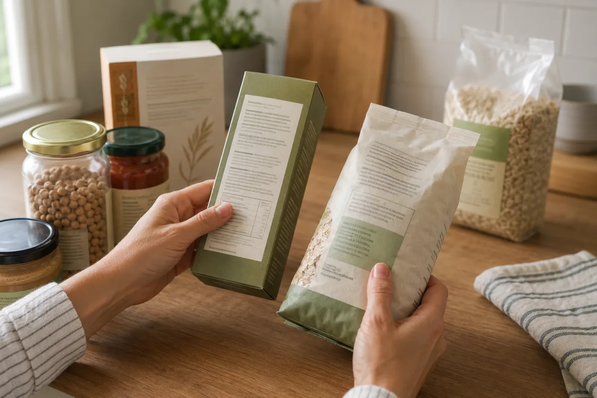 Reading organic food labels during pregnancy