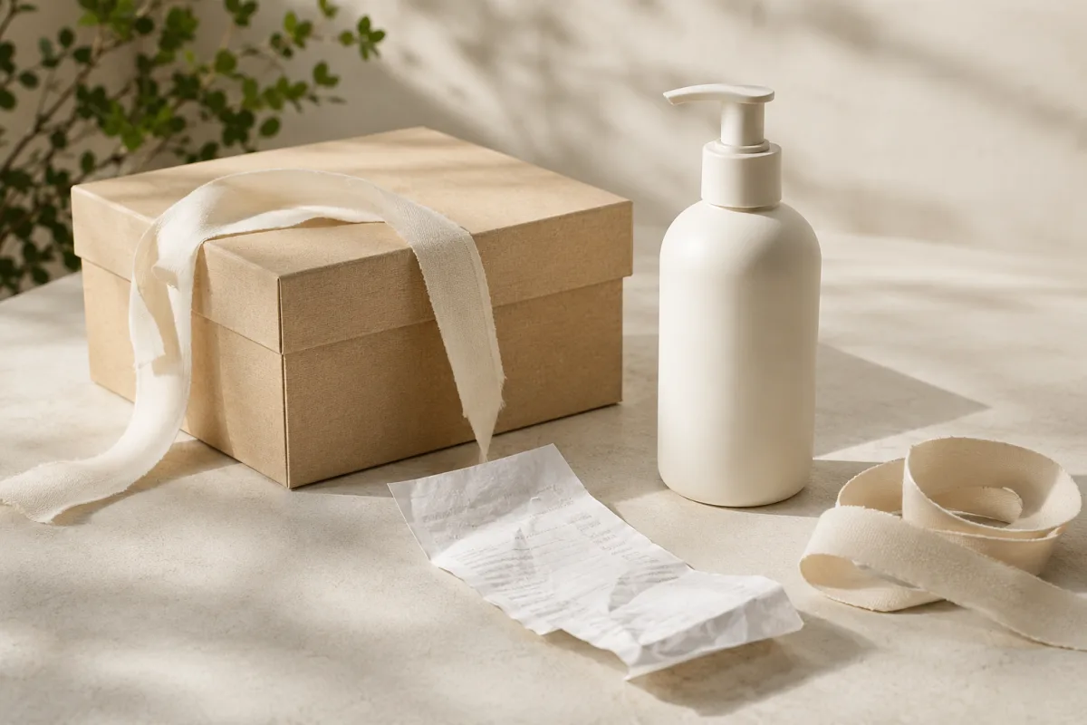 Pregnancy gift selection with receipt