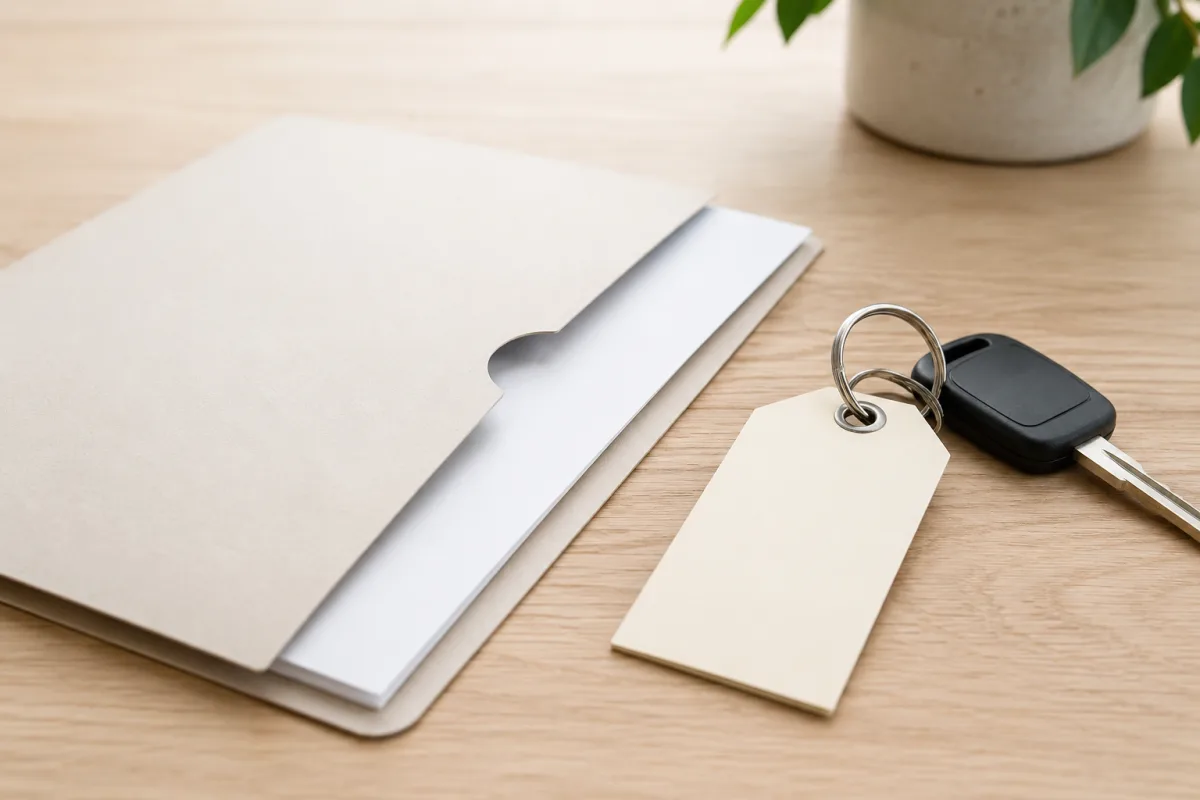 Car donation receipt file