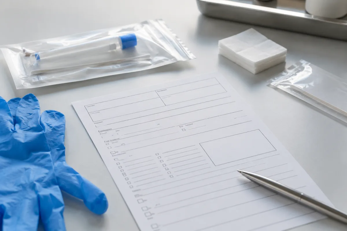 Legal paternity test sample collection