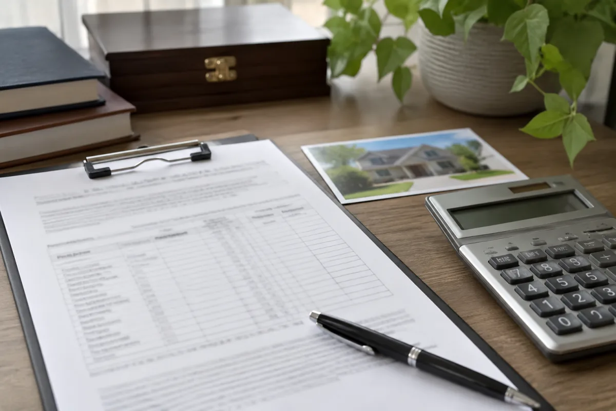 Estate inventory worksheet