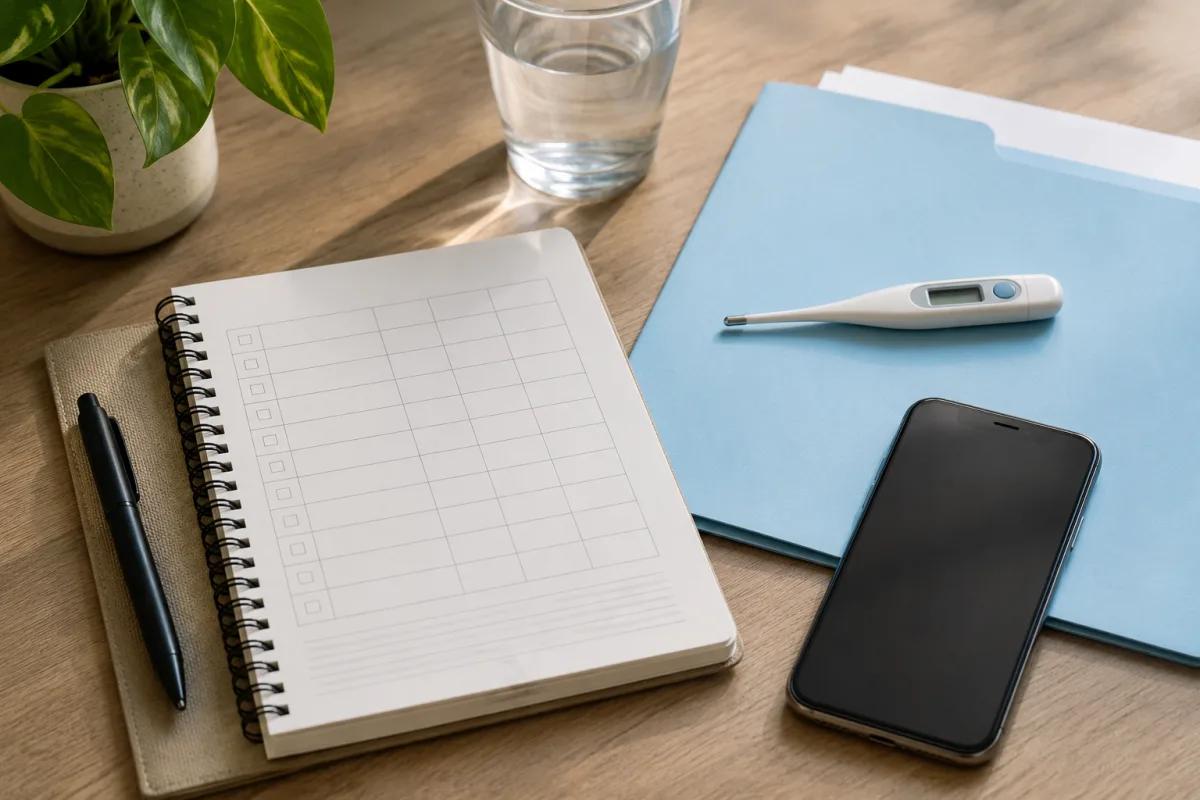 Urine symptom log for oncology team