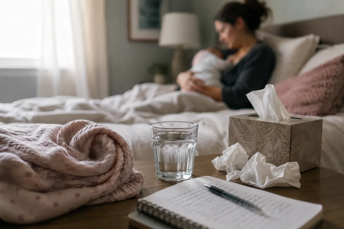 Postpartum depression symptom notes