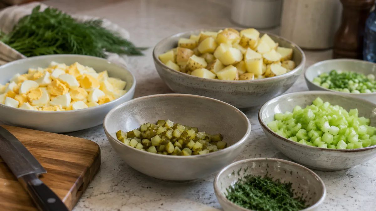 Classic potato salad mix-ins